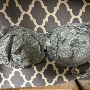 Victorias Secret Sage Green Lace Bra 36B